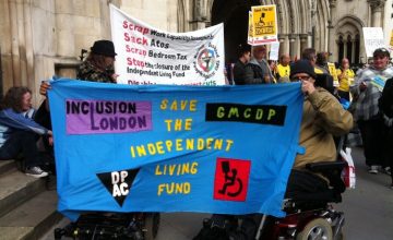 Banner: Save the Independent Living Fund.