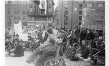 Disability Consortium Rally, Manchester - 1990