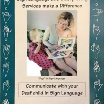 Image of poster promoting a  Sign Language Interpreting Service in South Africa