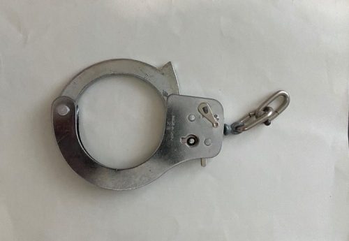 Photo of a handcuff used in an ADAPT protest, USA, 1998
