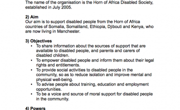 Horn of Africa Disabled Society Constitution