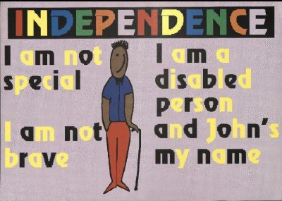 Image of Independence festival 1997 postcard 'I am not special'