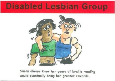 Image of Disabled Lesbian Group  postcard 'Susan always knew'