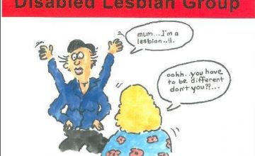 Postcard: Mum I'm a lesbian, Disabled Lesbian Group 2002