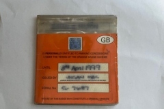 Photo of a Disabled Persons Discretionary Parking Permit, also called  Orange Badge