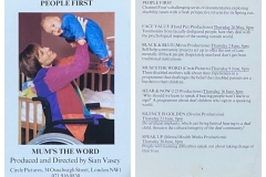 Image of postcard Mum's The Word, promoting the 'People First' TV series by Channel 4, 1994