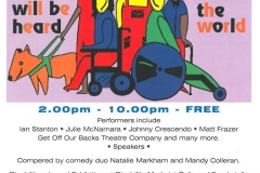 Image of flyer promoting the  Independence Festival, Manchester, 1997