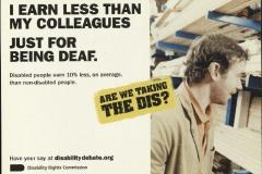 I earn less, are we taking the dis campaign 2005