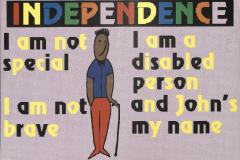 Image of Independence festival 1997 postcard 'I am not special'