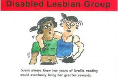 Image of Disabled Lesbian Group  postcard 'Susan always knew'