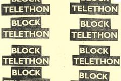 Block Telethon stencil print